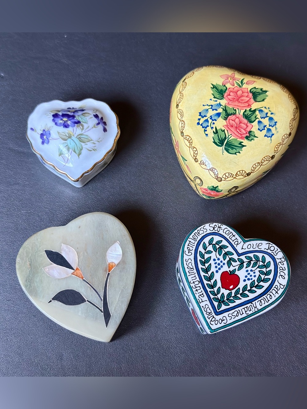 Heart Shaped Trinket boxes